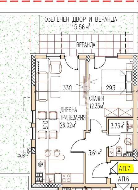 Двустаен апартамент в Пловдив, Остромила - 65 кв.м за 1153 €/кв.м - Снимка #1
