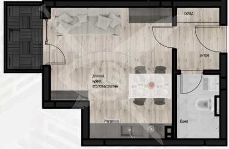 Едностаен апартамент в Пловдив, Кючук Париж - 45 кв.м за 618 €/кв.м - Снимка #1