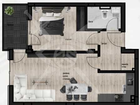 Двустаен апартамент в Пловдив, Кючук Париж - 71 кв.м за 1206 €/кв.м - Снимка #1