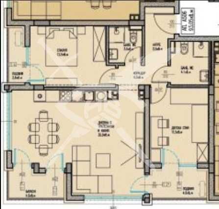 Тристаен апартамент в Бургас, Славейков - 106 кв.м за 539 €/кв.м - Снимка #1