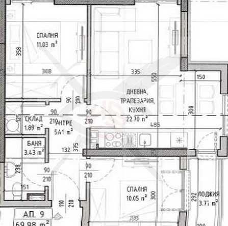 Тристаен апартамент в София, Малинова долина - 81 кв.м за 1585 €/кв.м - Снимка #1