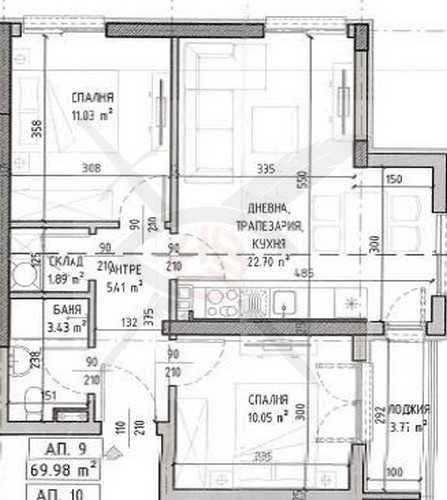 Тристаен апартамент в София, Малинова долина - 81 кв.м за 1585 €/кв.м - Снимка #1
