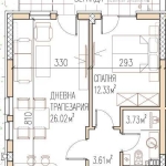 Двустаен апартамент в Пловдив, Остромила - 63 кв.м за 1151 €/кв.м - Снимка #1