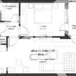 Двустаен апартамент в Пловдив, Кючук Париж - 76 кв.м за 1245 €/кв.м - Снимка #1