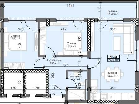 Тристаен апартамент в Пловдив, Тракия - 109 кв.м за 981 €/кв.м - Снимка #1