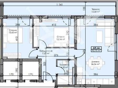 Тристаен апартамент в Пловдив, Тракия - 109 кв.м за 500 €/кв.м - Снимка #1