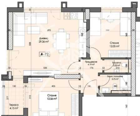 Тристаен апартамент в Пловдив, Кършияка - 103 кв.м за 1163 €/кв.м - Снимка #1