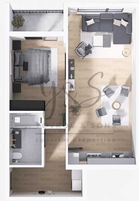 Двустаен апартамент в Пловдив, Христо Смирненски - 74 кв.м за 1358 €/кв.м - Снимка #1