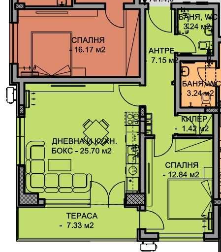 Двустаен апартамент в Пловдив, Остромила - 82 кв.м за 1122 €/кв.м - Снимка #1