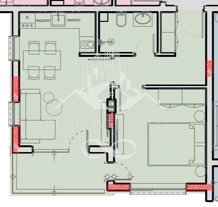 Двустаен апартамент в Велинград - 52 кв.м за 900 €/кв.м - Снимка #1