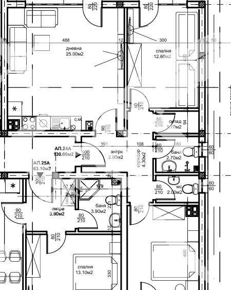 Тристаен апартамент в Пловдив, Южен - 146 кв.м за 1 €/кв.м - Снимка #1