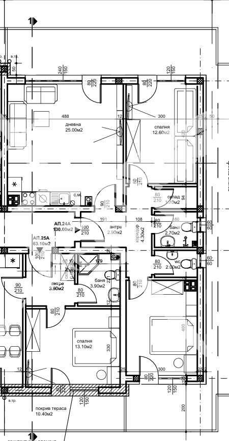 Тристаен апартамент в Пловдив, Южен - 146 кв.м за 1 €/кв.м - Снимка #1