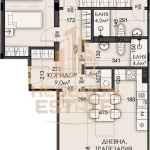 Тристаен апартамент в Варна, Виница - 129 кв.м за 1881 €/кв.м - Снимка #1