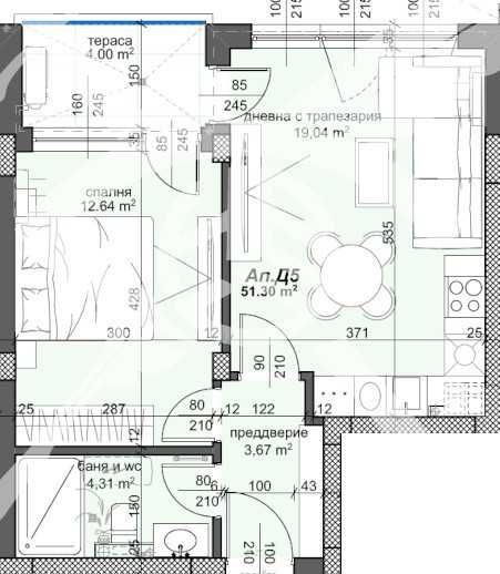 Дава се под наем Двустаен апартамент в Пловдив, Тракия - 63 кв.м за 87408.39 € - Снимка #1