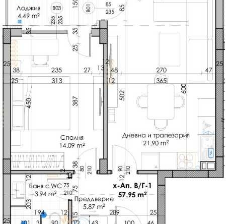 Двустаен апартамент в Пловдив, Кючук Париж - 71 кв.м за 749 €/кв.м - Снимка #1