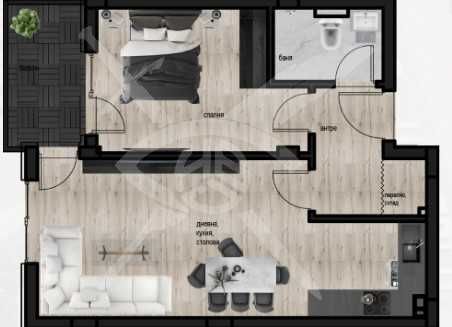 Двустаен апартамент в Пловдив, Кючук Париж - 71 кв.м за 615 €/кв.м - Снимка #1