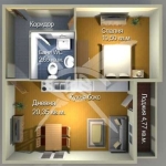 Двустаен апартамент в Бургас, Меден рудник - зона А - 38 кв.м за 1765 €/кв.м - Снимка #1