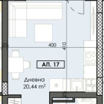 Едностаен апартамент в Пловдив, Тракия - 43 кв.м за 1076 €/кв.м - Снимка #1