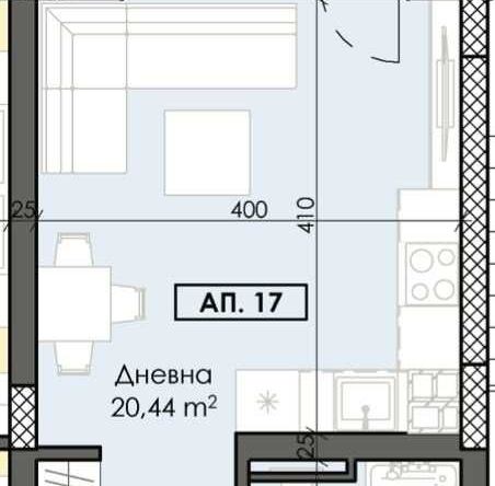 Едностаен апартамент в Пловдив, Тракия - 43 кв.м за 1076 €/кв.м - Снимка #1