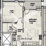 Двустаен апартамент в Бургас, Сарафово - 57 кв.м за 1249 €/кв.м - Снимка #1