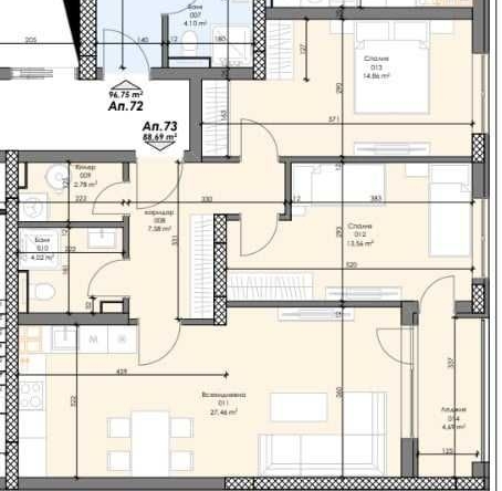 Тристаен апартамент в София, Сердика - 104 кв.м за 1686 €/кв.м - Снимка #1