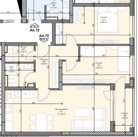 Тристаен апартамент в София, Сердика - 104 кв.м за 1686 €/кв.м - Снимка #1