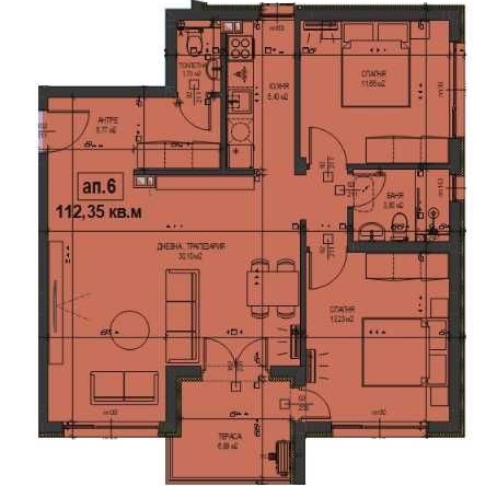 Тристаен апартамент в Асеновград - 112 кв.м за 755 €/кв.м - Снимка #1