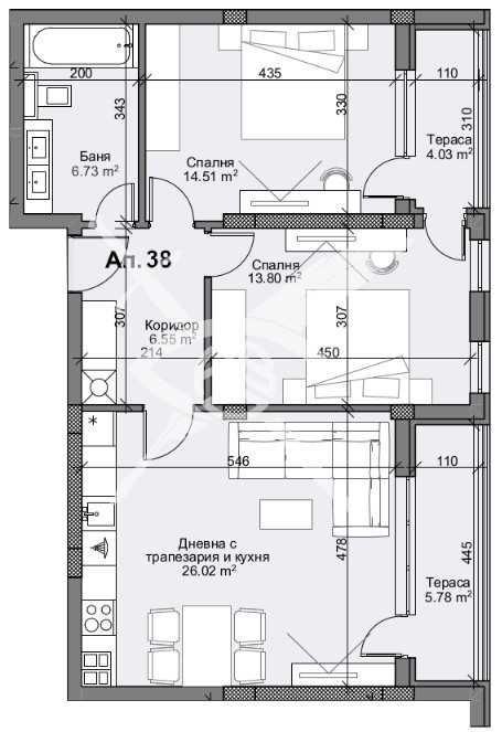 Тристаен апартамент в Пловдив, Кършияка - 111 кв.м за 1907 €/кв.м - Снимка #1