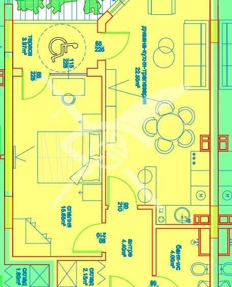 Двустаен апартамент в София, Хладилника - 65 кв.м за 644 €/кв.м - Снимка #1