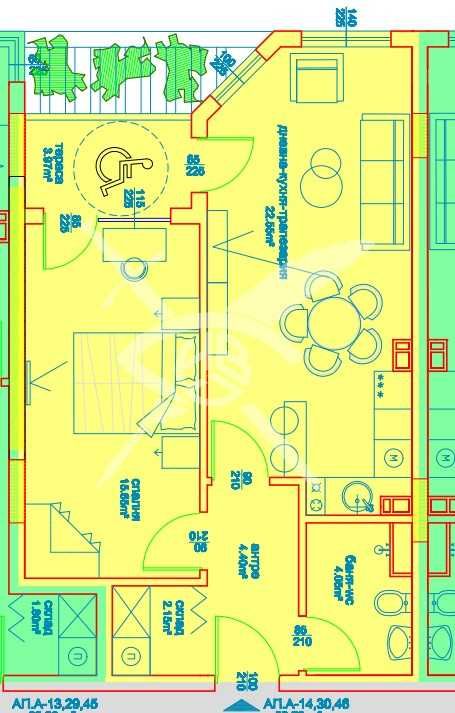 Двустаен апартамент в София, Хладилника - 65 кв.м за 644 €/кв.м - Снимка #1