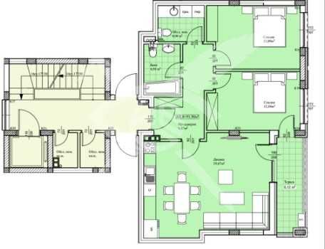 Тристаен апартамент в Пловдив, Прослав - 102 кв.м за 953 €/кв.м - Снимка #1