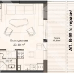 Едностаен апартамент в Пловдив, Кършияка - 62 кв.м за 434 €/кв.м - Снимка #1