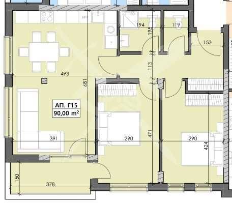 Тристаен апартамент в Пловдив, Кършияка - 110 кв.м за 1204 €/кв.м - Снимка #1