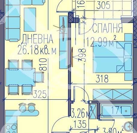 Двустаен апартамент в Пловдив, Изгрев - 68 кв.м за 1330 €/кв.м - Снимка #1