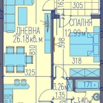 Двустаен апартамент в Пловдив, Каменица 2 - 72 кв.м за 1305 €/кв.м - Снимка #1