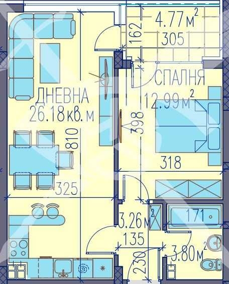 Двустаен апартамент в Пловдив, Изгрев - 68 кв.м за 1276 €/кв.м - Снимка #1