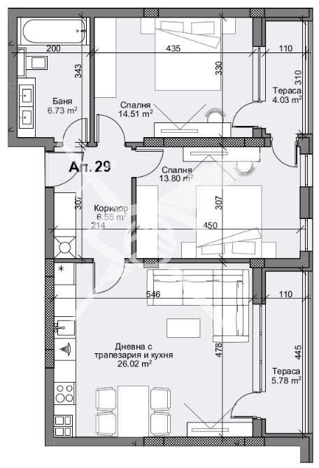 Двустаен апартамент в Пловдив, Кършияка - 112 кв.м за 1892 €/кв.м - Снимка #1