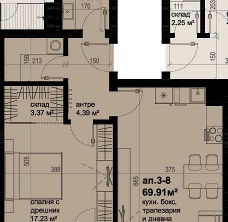Тристаен апартамент в Бургас, Изгрев - 82 кв.м за 1308 €/кв.м - Снимка #1