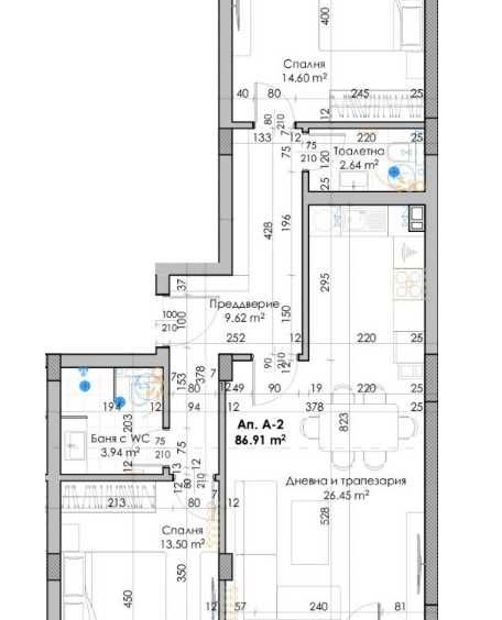 Тристаен апартамент в Пловдив, Кючук Париж - 100 кв.м за 886 €/кв.м - Снимка #1