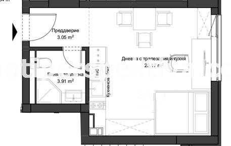 Едностаен апартамент в Пловдив, Кючук Париж - 45 кв.м за 863 €/кв.м - Снимка #1