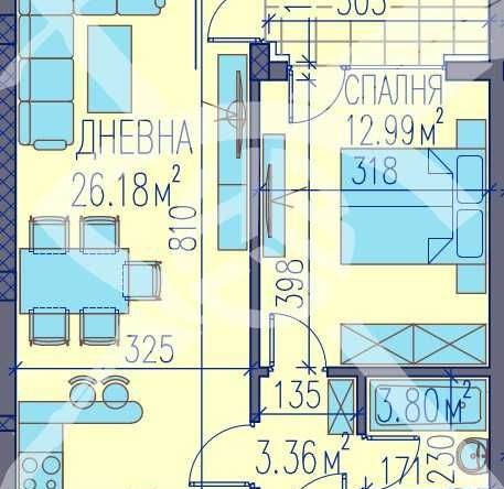 Двустаен апартамент в Пловдив, Изгрев - 71 кв.м за 623 €/кв.м - Снимка #1