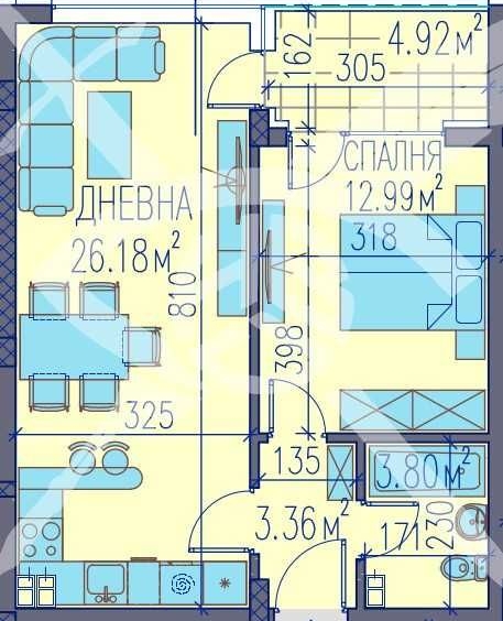 Двустаен апартамент в Пловдив, Изгрев - 71 кв.м за 1273 €/кв.м - Снимка #1