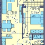 Двустаен апартамент в Пловдив, Каменица 2 - 73 кв.м за 734 €/кв.м - Снимка #1