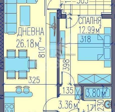 Двустаен апартамент в Пловдив, Каменица 2 - 73 кв.м за 734 €/кв.м - Снимка #1