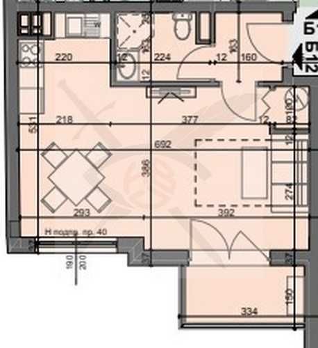 Двустаен апартамент в София, Център - 55 кв.м за 1873 €/кв.м - Снимка #1