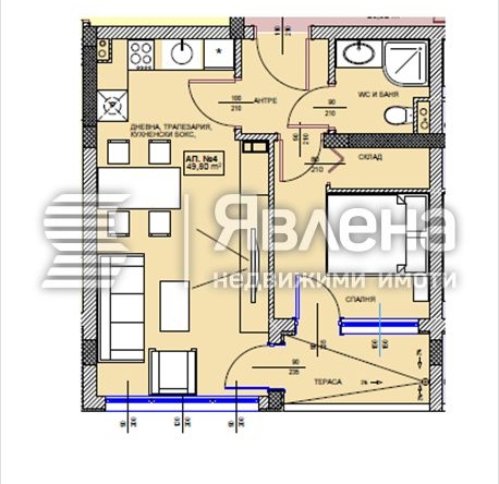 Двустаен апартамент в Поморие - 59 кв.м за 1404 €/кв.м - Снимка #1
