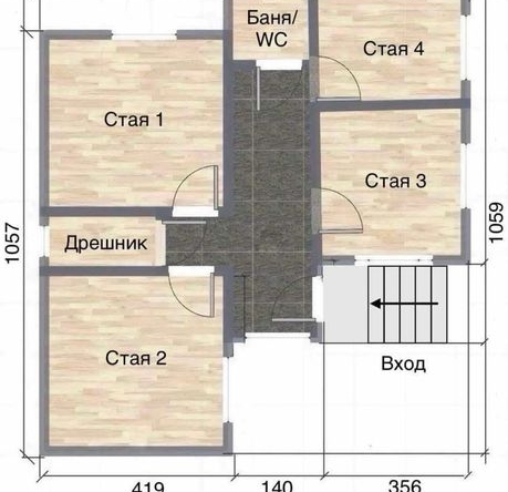 Етаж от къща в София, Център - 136 кв.м за 1655 €/кв.м - Снимка #1