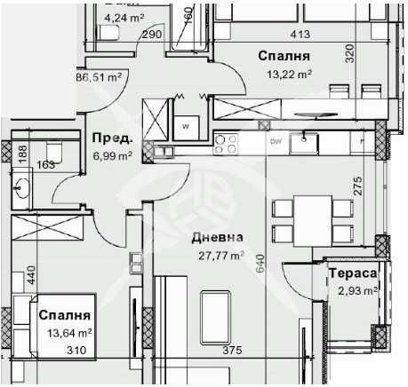 Двустаен апартамент в Пловдив, Остромила - 99 кв.м за 1207 €/кв.м - Снимка #1