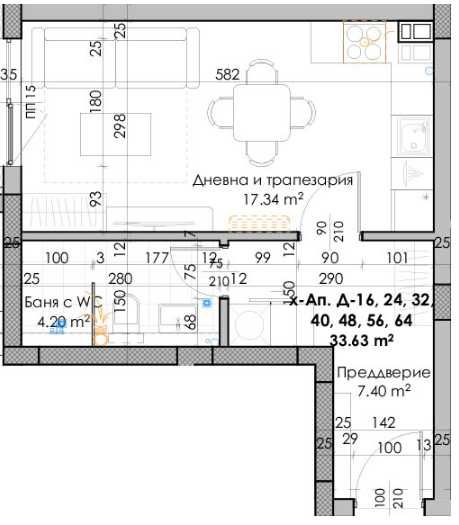Едностаен апартамент в Пловдив, Кючук Париж - 41 кв.м за 755 €/кв.м - Снимка #1