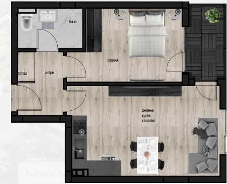 Двустаен апартамент в Пловдив, Кючук Париж - 63 кв.м за 1213 €/кв.м - Снимка #1